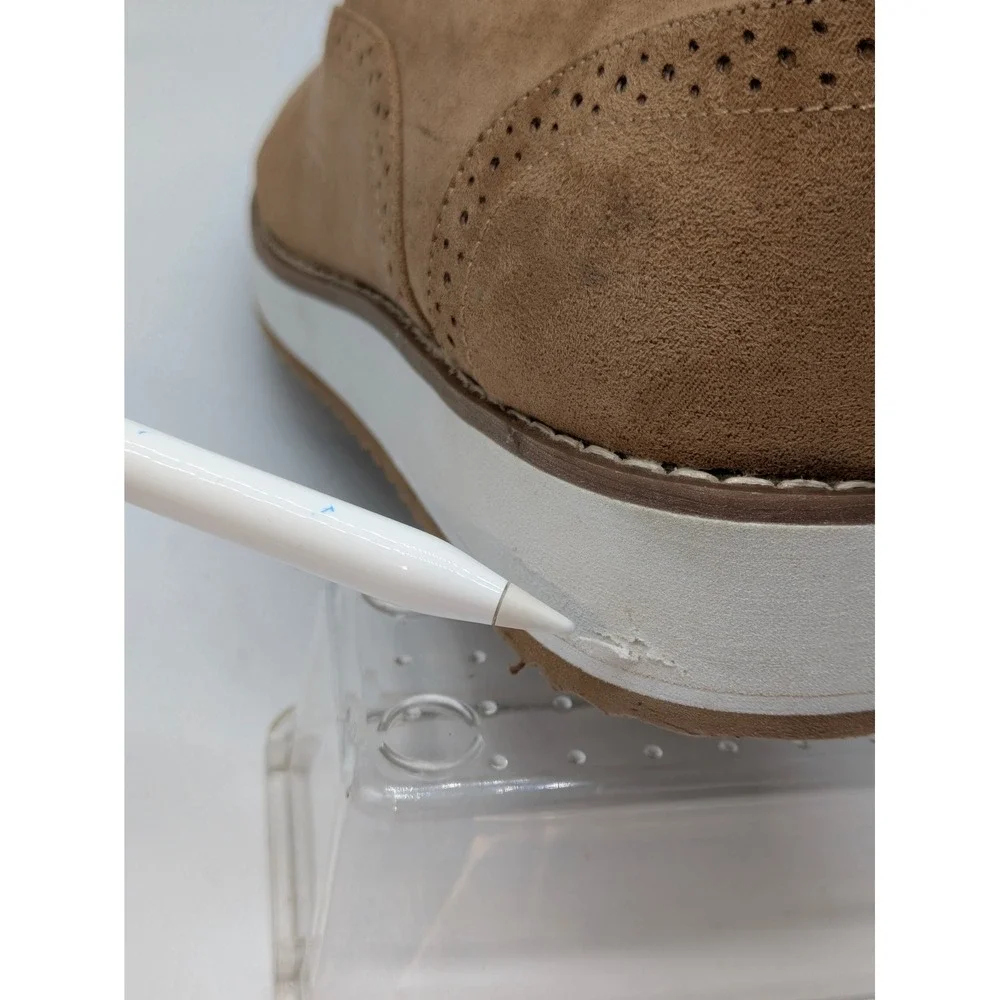 Torrid Lace Up Oxford Shoes Tan Suede Platform Comfort Women's Size 10WW